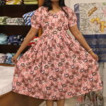 Pastel Swirl Nursing Maxi Dress M025