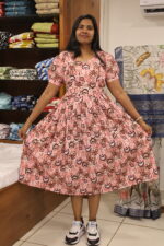 Pastel Swirl Nursing Maxi Dress M025