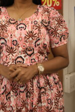 Pastel Swirl Nursing Maxi Dress M025 - Image 3