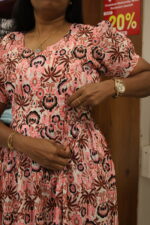 Pastel Swirl Nursing Maxi Dress M025 - Image 2