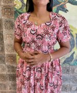 Pastel Swirl Nursing Maxi Dress M0025 - Image 2